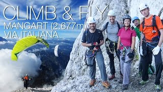 Climb amp Fly Mangart 2677m 🧗🏻 [upl. by Maire]