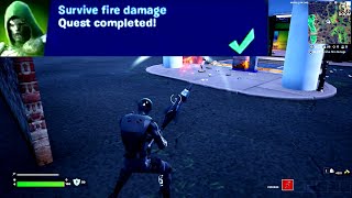 Survive fire damage Fortnite [upl. by Dich450]