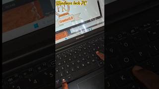 Lock PC Windows Lock Laptop amp Desktop shots shortcutkeys laptop pc [upl. by Anos]