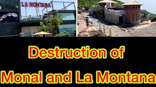 4k Destruction of Monal Hotel Islamabad  Monal Destroyed [upl. by Corron]