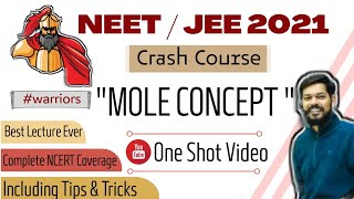 crash course  neet । jeemain । 2021 । Mole Concept । tricks [upl. by Nemracledairam890]