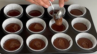 TAM ÖLÇÜLÜ ❗️SUFLE LEZZETİNDE ÇİKOLATALI CUPCAKE🧁TARİFİ [upl. by Lleznov]