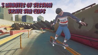 5 Mins of Session Skate Sim Clips True Skate amp Skate 3 Map Mod [upl. by Ylro]