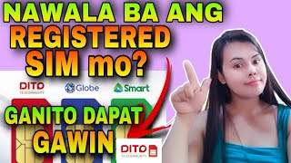 Anong Dapat gawin kapag nawala ang Registered Sim Card  Paano mag Recover ng Lost Sim Card ang Load [upl. by Austreng]