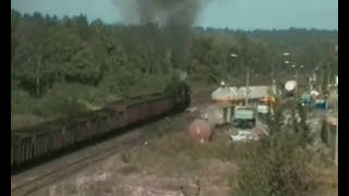 52 8195 mit Kohlenzug bei DresdenIndustriegelände am 4101991 [upl. by Celene]