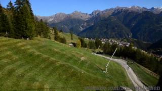 Seilbahn Fliegen in Serfaus 2011 serfaus cable car [upl. by Court639]