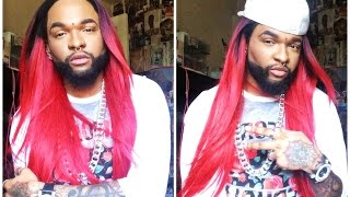 Sensationnel Custom Lace Wig Yaki 30 Red  Review  Divatress [upl. by Fazeli]