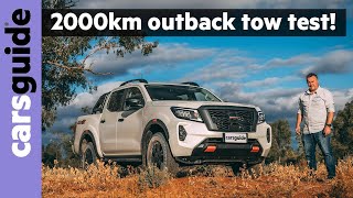 Nissan Navara 2021 review Pro4X offroad towing test in outback Australia [upl. by Assenaj]