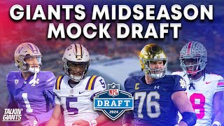 Giants Midseason Mock Draft  2024 NFL Draft [upl. by Ailin]