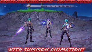 Saint Seiya Awakening  Surplice Athena Exclamation with Buff for Final Release Summon Animation [upl. by Eicak]