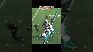 Week 3 hits were BRUTAL😮 football nfl americanfootball hardhittingfootball [upl. by Siryt]