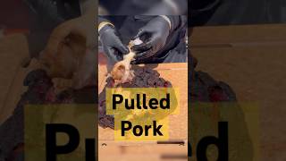 Pulled Pork smoked on bbq bbq barbecue pulledpork recipe pork food foodie [upl. by Woodring]