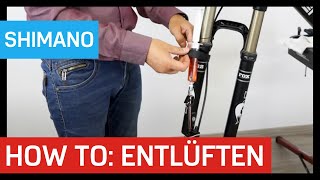 Bremse entlüften  Shimano  schnell und einfache AnleitungTutorial XT Deore Saint Ultegra etc [upl. by Anahir769]