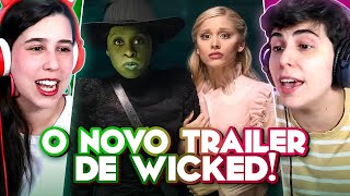 VAI EMOCIONAR  REAGINDO AO TRAILER DE WICKED [upl. by Mcbride]