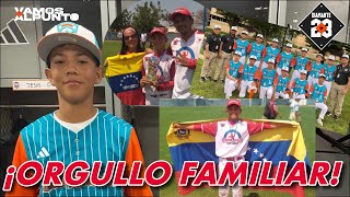 EMOTIVO Padres venezolanos envían mensaje a su hijo en Serie Mundial de Pequeñas Ligas  DIAMANTE 23 [upl. by Warthman874]