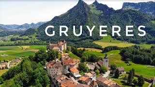 Gruyeres in Switzerland by drone [upl. by Enilkcaj]