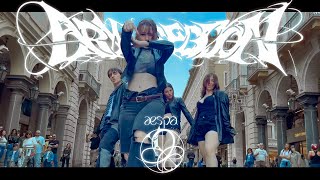 KPOP IN PUBLIC  ONE TAKE AESPA 에스파  ‘Armageddon Dance Cover by CLEPSYDRA CREW  Italy [upl. by Grazia]