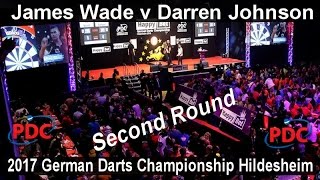 2017 German Darts Championship Hildesheim James Wade v Darren Johnson  Second Round [upl. by Inajar]