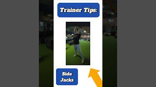 Trainer Tips How To Do Side Jacks shorts [upl. by Auehsoj]