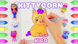 Gabbys Dollhouse Colouring Kittycorn [upl. by Trisa]