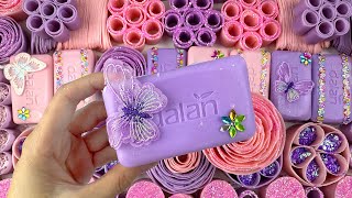 ASMR SOAP⭐ Relaxing video with crushing soap clay cracking Cutting soap cubes soap waves [upl. by Llednohs]