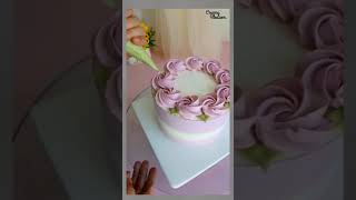 Simple Cake Decorating Ideas cake cakedecorating cakedesign shorts shortsvideo short [upl. by Kimbell]