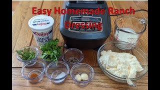 Easy Homemade Ranch Dressing [upl. by Ashelman]