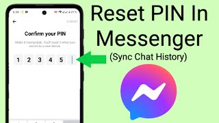 How to change PIN in Messenger  reset or create 6 digit PIN to access chat history in new devices [upl. by Kalli]