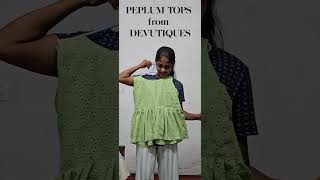 PEPLUM TOPS under 400fashion sewing [upl. by Aliuqahs]