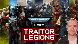 The NINE TRAITOR LEGIONS of the Chaos Space Marines  Warhammer 40000 Lore Explained [upl. by Genovera]