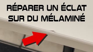 Réparer un éclat sur du mélaminé [upl. by Nnair615]