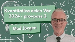 Högskoleprovet Vår 2024 kvantitativ del Provpass 2 ➗ [upl. by Sinnaoi]