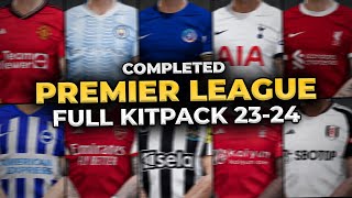 FULL Premier League Kitpack 202324  Football Life 2023 and PES 2021  SIDER ONLY [upl. by Simons]