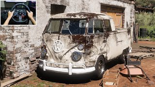 Rebuilding Volkswagen Combi Double Cabin  Forza Horizon 5  Logitech G29 Stering Wheel Gameplay [upl. by Hewett]