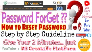 Forget Password ❓ How to Reset Digiskills LMS Password ➡  Watch VIDEO 📹📖 [upl. by Kawai69]