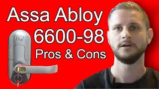 Review Assa Abloy 660098 Biometric Fingerprint Keyless Door Lock [upl. by Gora215]