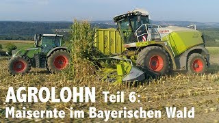 Lohnunternehmen Agrolohn Maisernte im Bayerischen Wald [upl. by Aicire]