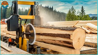 45 Incredible EXTREME Fastest Big Wood Sawmill Machines Working [upl. by Gaiser]