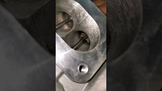 Simple valve seat cutting valve job DIY shorts [upl. by Netsriik]