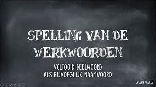 Voltooid deelwoord als bijvoeglijk naamwoord [upl. by Nosinned892]