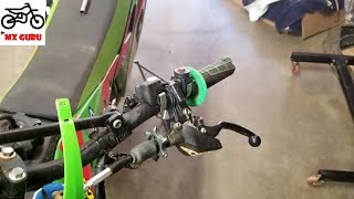 Installing an OEM Clutch Perch  Kawasaki KX450f 2014 [upl. by Doelling]