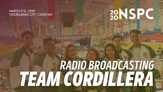 Team Cordillera NSPC 2020 3rd Place Radio Broadcasting [upl. by Adehsar]