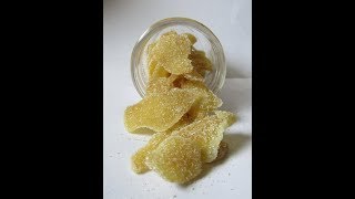 How to make Candied Ginger  Crystallized Ginger amp Ginger Simple Syrup [upl. by Diva]