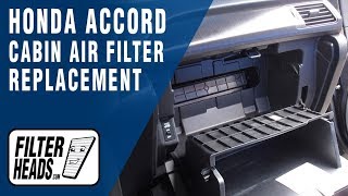 How to Replace Cabin Air Filter 2013 Honda Accord [upl. by Linda]