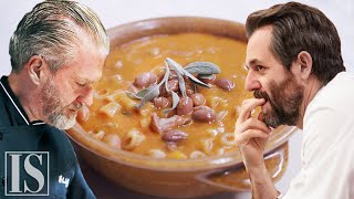 Pasta e fagioli originale vs gourmet  Aurelio Barattini e Cristiano Tomei [upl. by Oicatsana785]