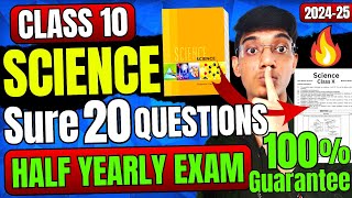 Science Half Yearly KHATAM in 1 Video🔥 Class 10 [upl. by Eatnhoj]