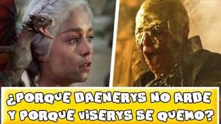 ¿Por qué Daenerys no arde y por qué Viserys si se quemo  RESUELTO [upl. by Helyn]