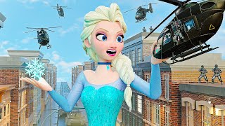 Elsa Frozen  Attack To City [upl. by Hiller]