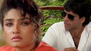 Raveena Tandon ने Akshay Kumar को किया प्रपोज  Romantic Scene  Mohra Hindi Movie 1993  HD [upl. by Ellienad]