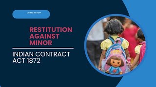 RESTITUTION AGAINST MINOR MINORS AGREEMENT [upl. by Killarney]